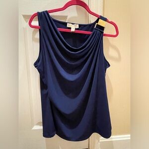 Michael kors sz L sleeveless blue top